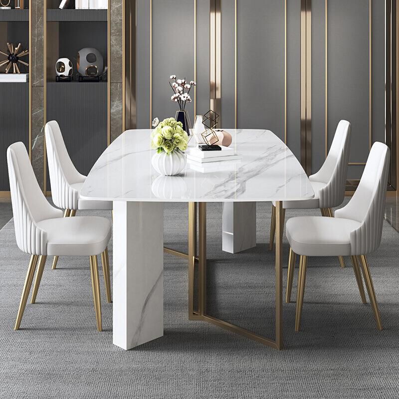 Contemporary Upholstered Dining Chair Faux Leather Kitchen Dining Chair