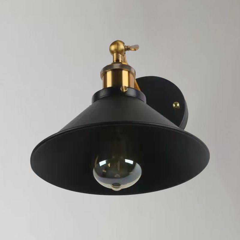 Industrial Style Wall Light Household Metallic Shade Wall Light Sconce for Corridor