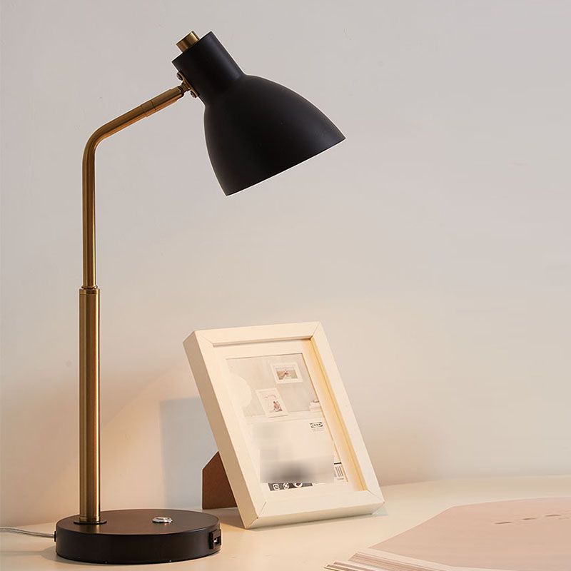 1 tavolo da cono leggero luce secolo di secolo moderno lampada da tavolo da tavolo in metallo