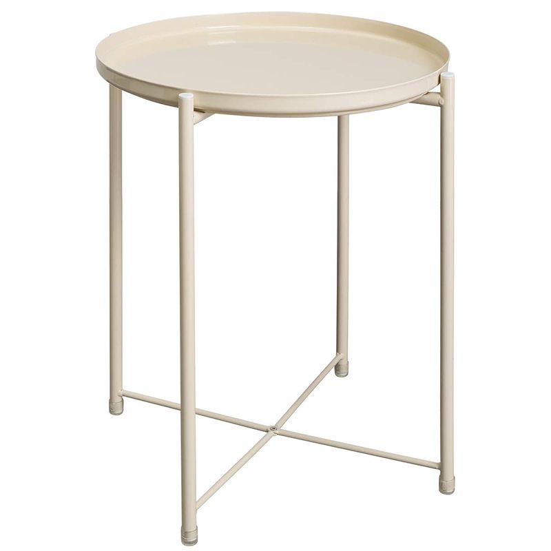 4 Legs Base Design Cocktail Table Multi-color Selection of Metal Iron Round Coffee Table