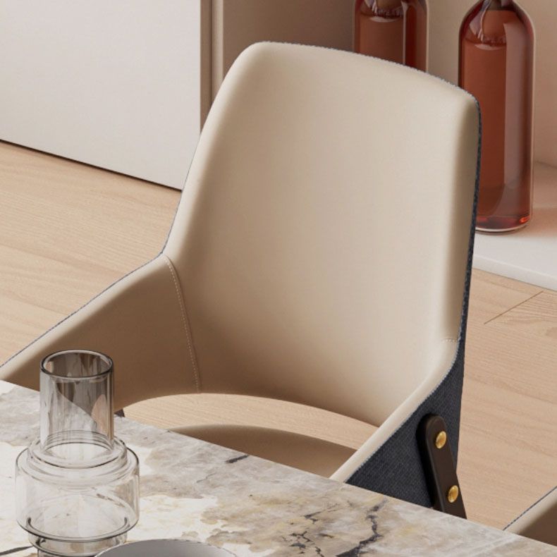 Industrial Upholstered Arm Chair Kitchen Parsons Dining Chair
