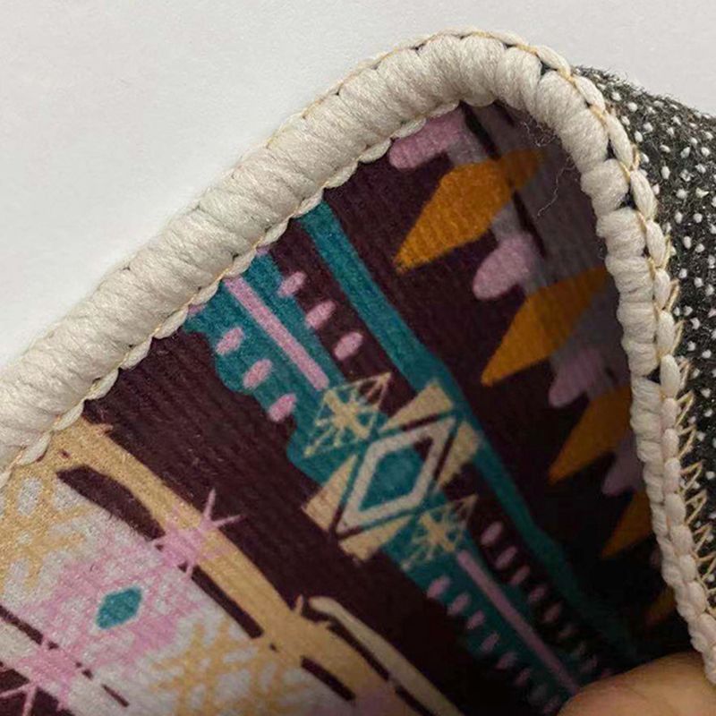 Simple Modern Area Rug Leaves and Animals Pattern Carpet Anti-Slip Backing Rug for Home Decoration