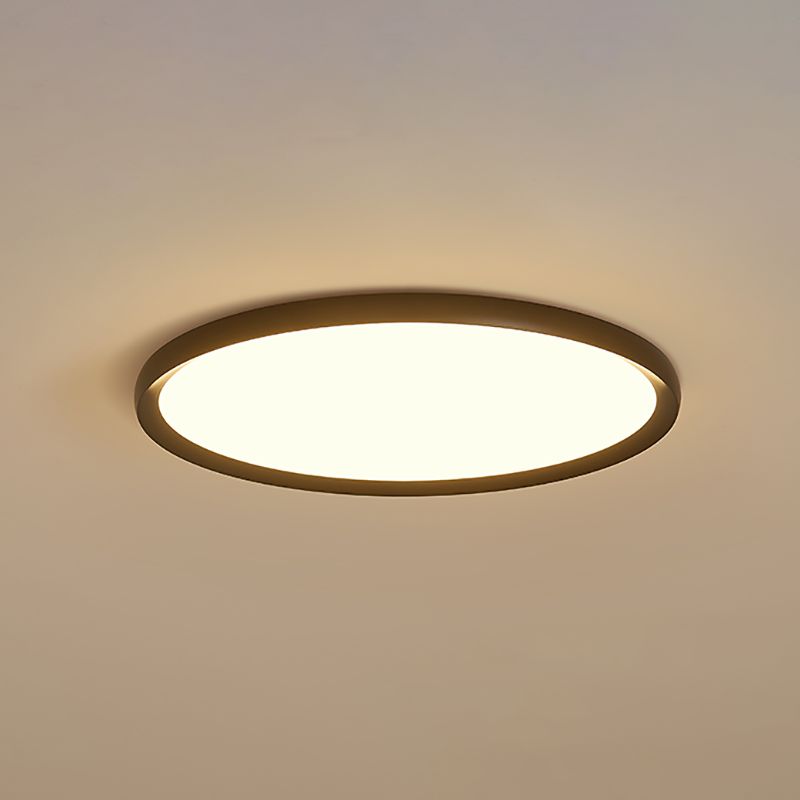 Aluminium Circular LED Ceiling Light in Modern Simplicity Acrylic Indoor Ceiling Fixture