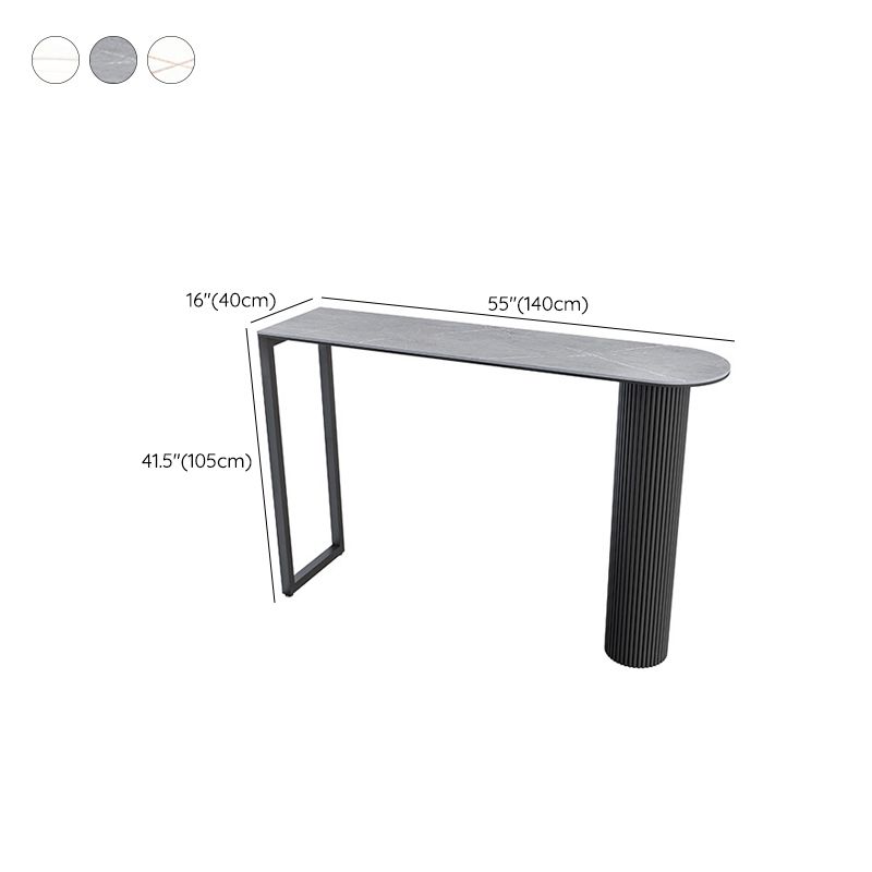 Stone Bar Table Specialty Contemporary Pub Table for Cafe and Breakroom