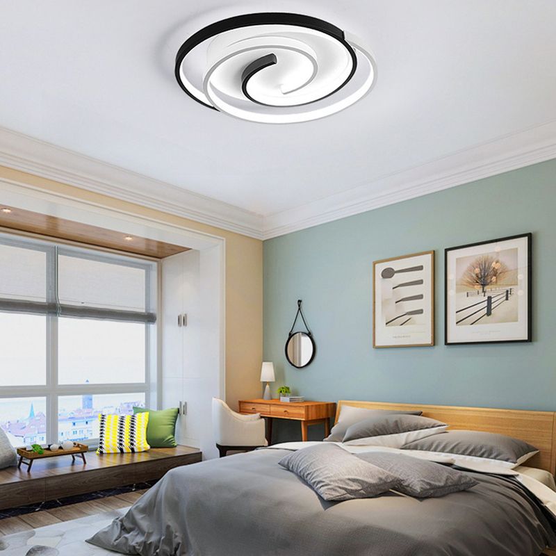 Modern Style Flush Mount Ceiling Light Minimalist LED Geometry Ceiling Lamp