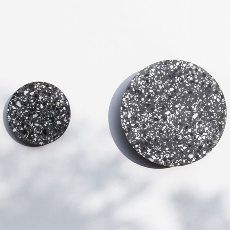 Scheibe geformte LED Wandleuchte minimalistische Terrazzo -Schlafzimmer Wandhalterung Licht in Rosa/Blau/Schwarz, 7 "/10" W.