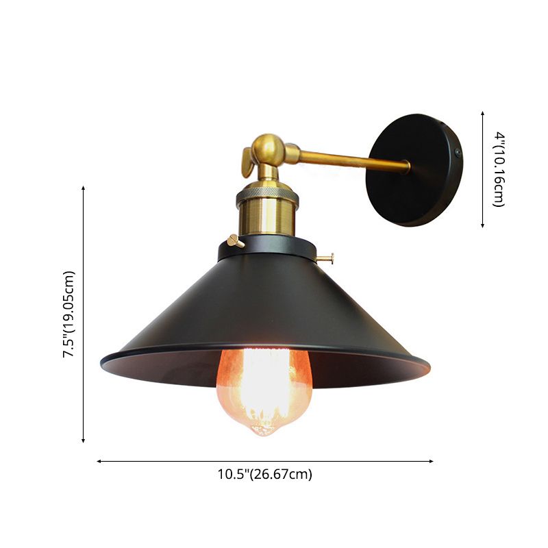 Kegelmetallische Wandmauermauerlichter Industrie 1-Licht-Leuchtenbeleuchtung