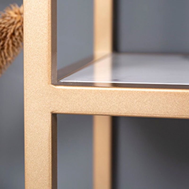 12" W Modern Marble Console Table Resistant Floor Shelf Accent Table for Hall