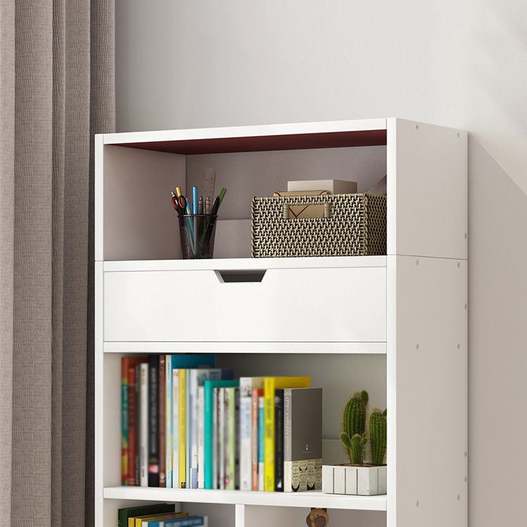 Libreria etagere scandinava in legno fabbricato verticale con cassetto
