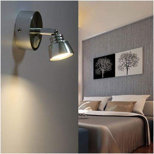 1 éclairage mural de couloir léger avec une teinte en métal dôme lampe d'applications de finition chromée en lumière chaude / blanche