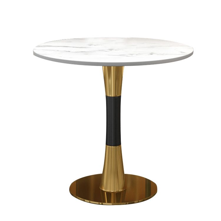 Modern Style Round Dining Table Sintered Stone Table for Dining Room
