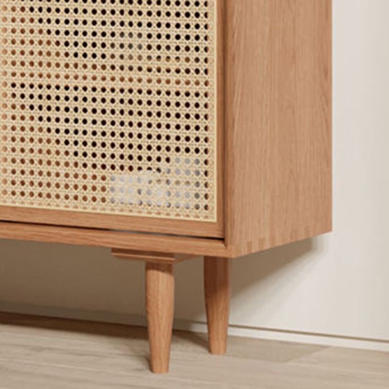 Contemporary 31.5"all Natural Wooden Cabinet, Rectangle Accent Cabinet with Drawers