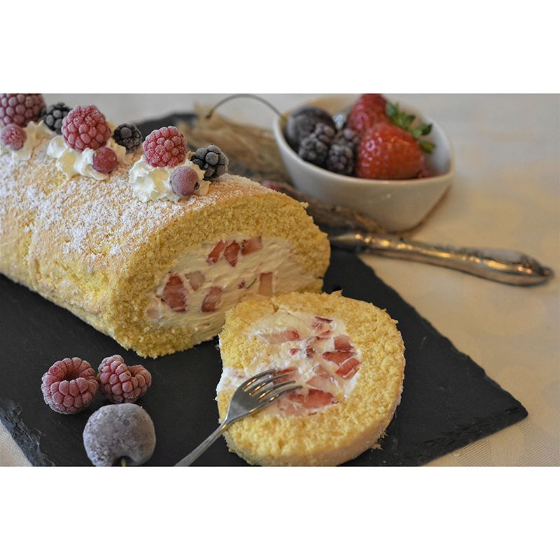 Different Desserts Cake Mural Wallpaper for Dessert Shop, Made to Measure