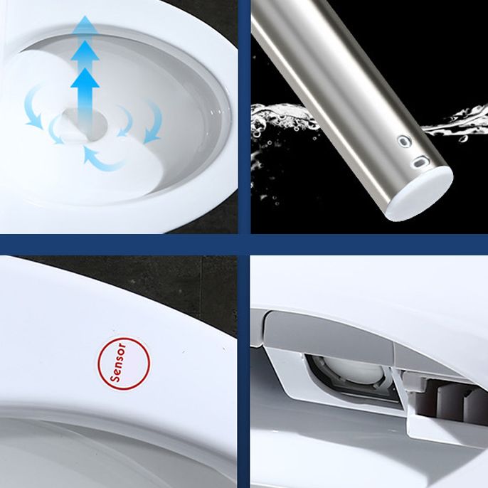 Modern 1-Piece Bidet Toilet Floor Mounted Toilet Bowl for Washroom