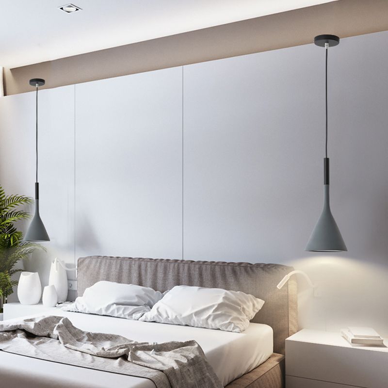Moderne stijl kegel tint hangend licht 1 lichte hanglamp voor woonkamer