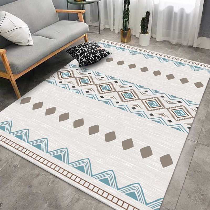 Casual Southwestern Print Rug Polyester Indoor Rug Stain Resistant Carpet for Living Room