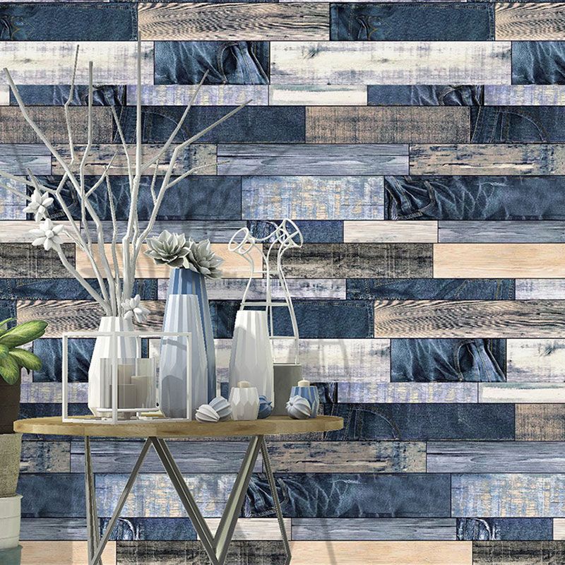 Classic Wood Pattern Wallpaper, Non-Pasted Fresh Wall Covering 57.1 sq ft.