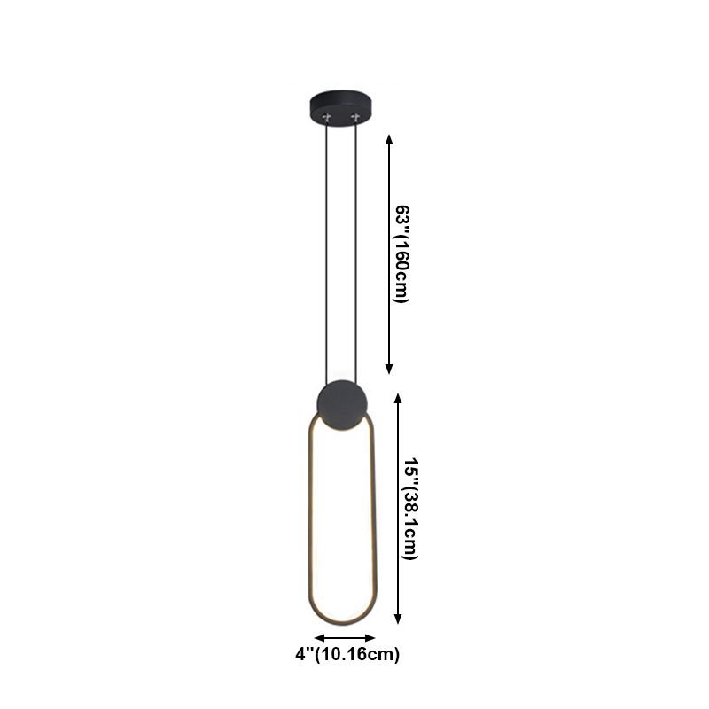 Enkele kop zwarte hanglampje licht siliconen schaduw moderne hanglampen voor woonkamer