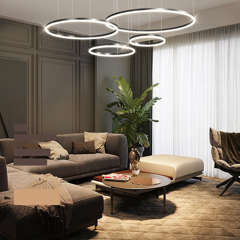 Zeitgenössische mehrschichtige verstellbare Anhängerbeleuchtung für den Lebensraum im Wohnzimmer