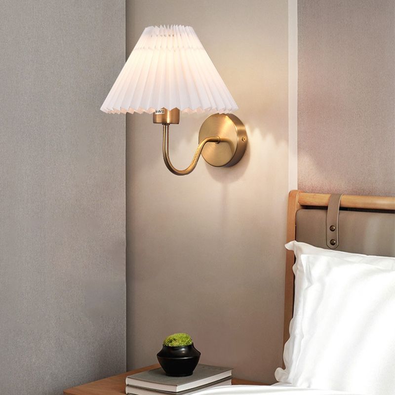 Modern Cone Wall Lamps Metal 1 Light Wall Light Fixtures for Bedroom