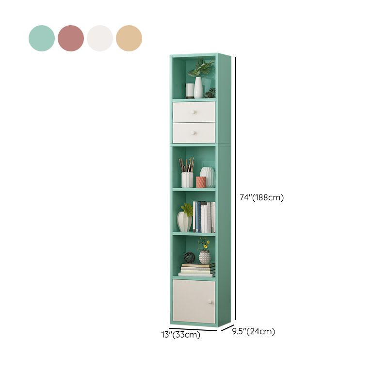 Urban Bookcase Engineered Wood Shelf Bookcase with Shelves for Living Room