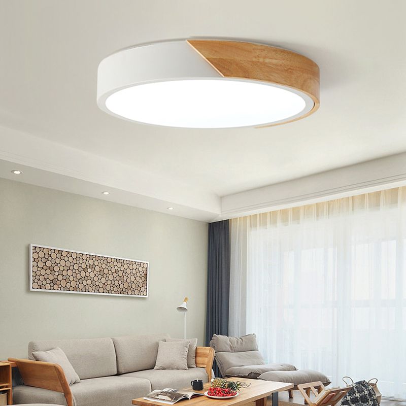 Luz de techo de color de la Sala de estar macron marco metálico luz de techo LED