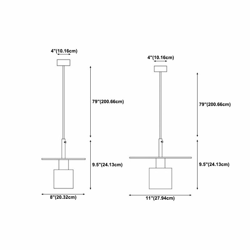 Terrazzo Unique Shape Hanging Lights Modern Style 1 Light Hanging Mount Fixture