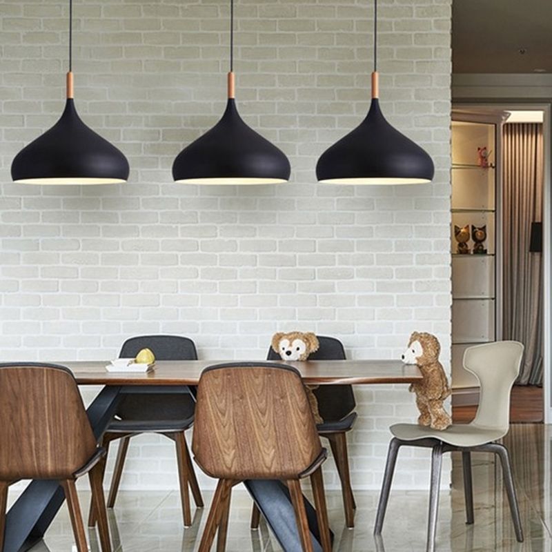 Geometric Shape Metal Hanging Light Modern Style 1 Light Hanging Light Mount Fixtures