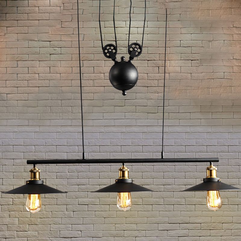American Industrial Style Pendant Light Vintage Hanging Light for Bar Living Room