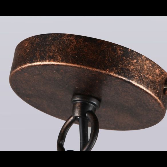 1 leichte Anhänger Leichte industrielle Retro -Schatten -Schatten -Metall -Hang -Lampe mit Grill für Esszimmer