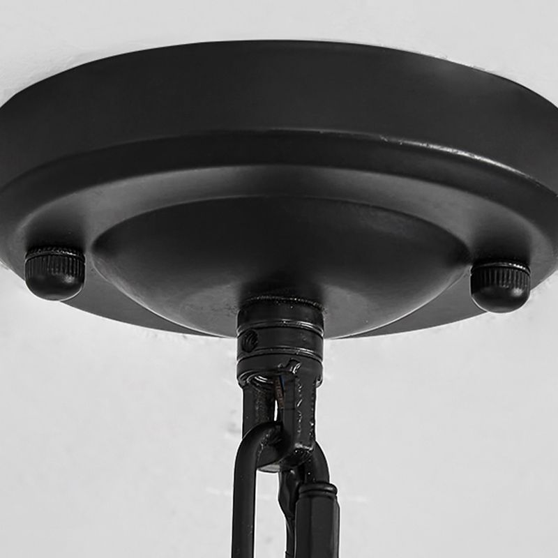 Apparecchi di illuminazione a sospensione in vetro di latte globale in stile moderno lampadario multi luci in nero