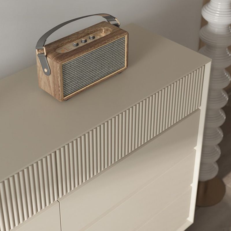 Contemporary Horizontal Double Dresser Wood Storage Dresser for Home