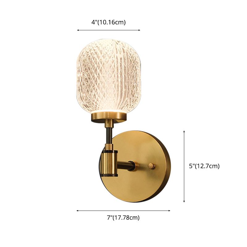 Modern Sphere Wall Mount Light Fixture 1 Light Wall Sconce for Living Room