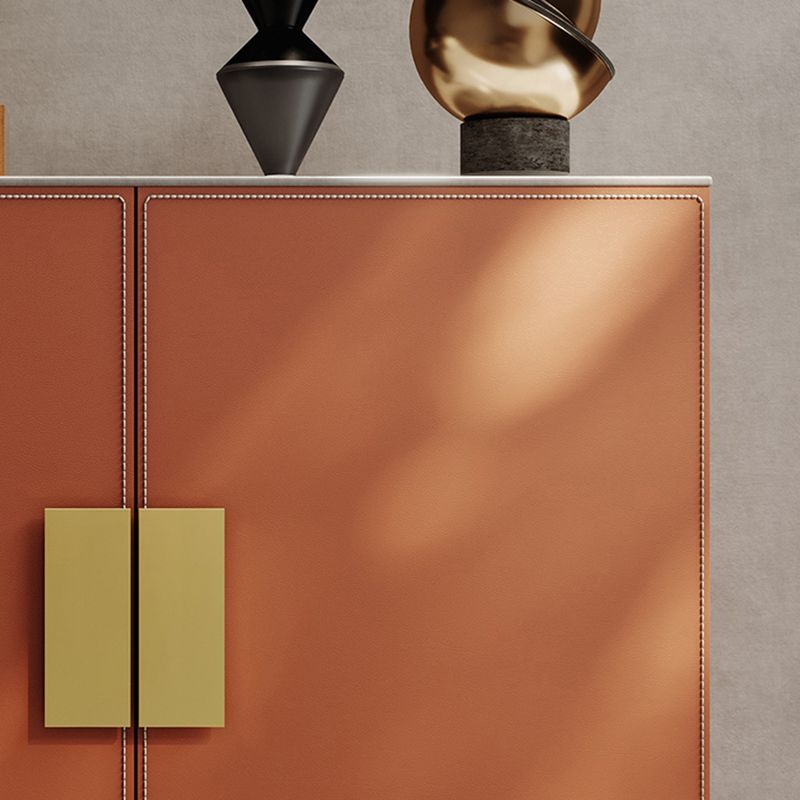 Orange Cabinet Standard 33.46" Tall Accent Cabinet with Doors