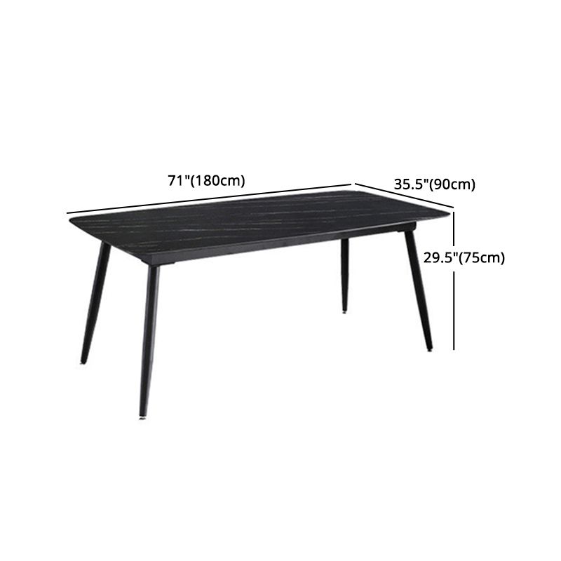 Minimalist 1/2/5/7 Pieces Dining Table Sets Sintered Stone Dining Table Set with Chair