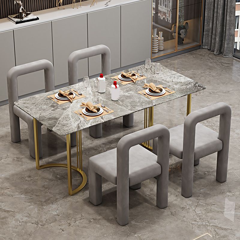 Modern Parsons Dining Chair Velvet Dining Chair for Dining Room