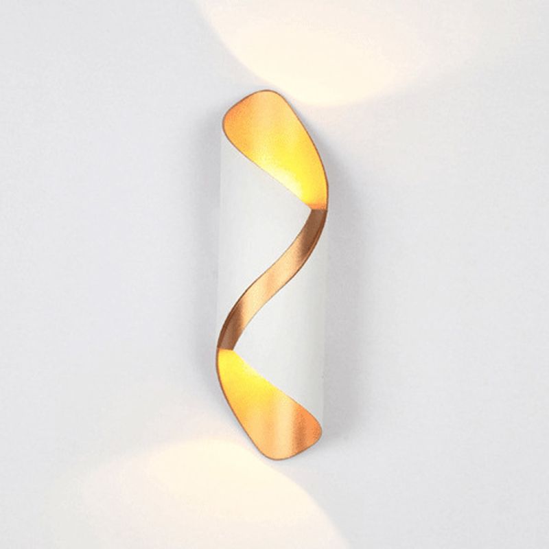 Modern Style Unique Shape Wall Sconce Metal 2 Light Sconces for Corridor