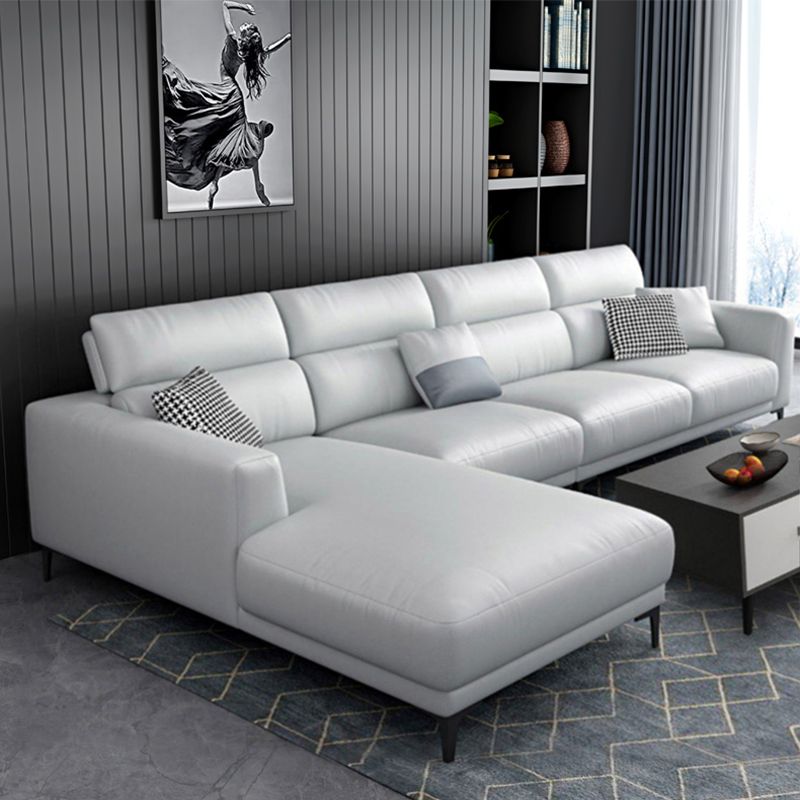Modern Cushions Recessed Arm Living Room Faux Leather Seating