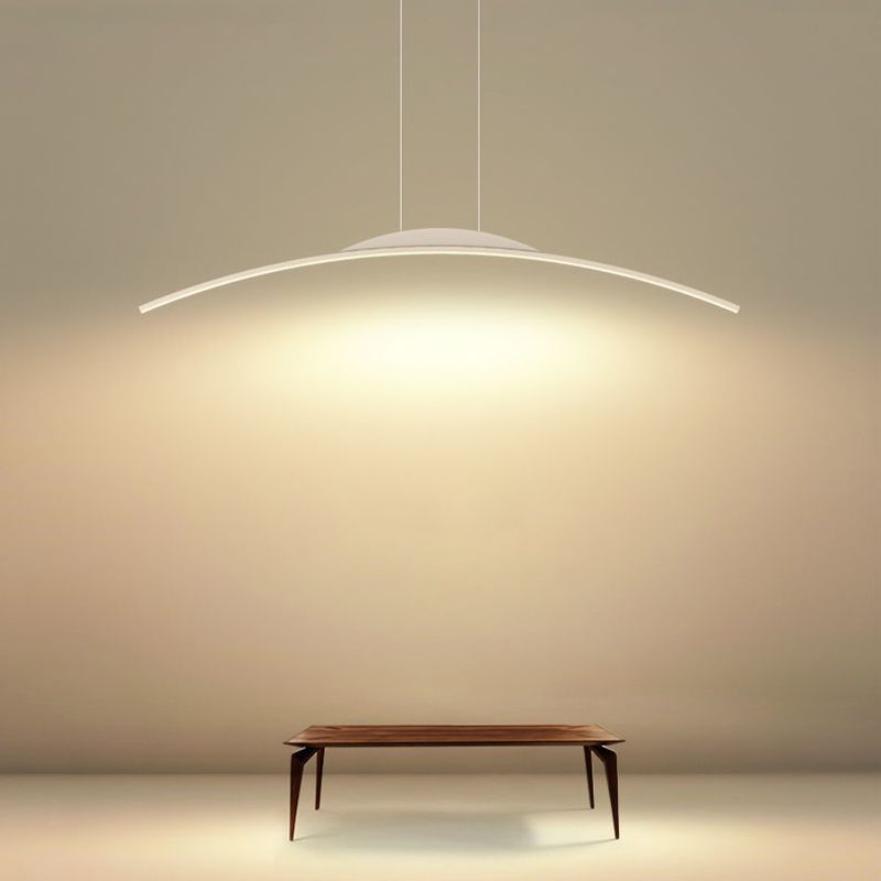 Metal Chandelier Lighting Fixture Modern Style LED Island Pendant for Dining Room