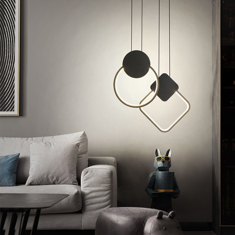 Luci a soffitto a sospensione moderna Gel silice 1 1 lampada a soffitto leggero