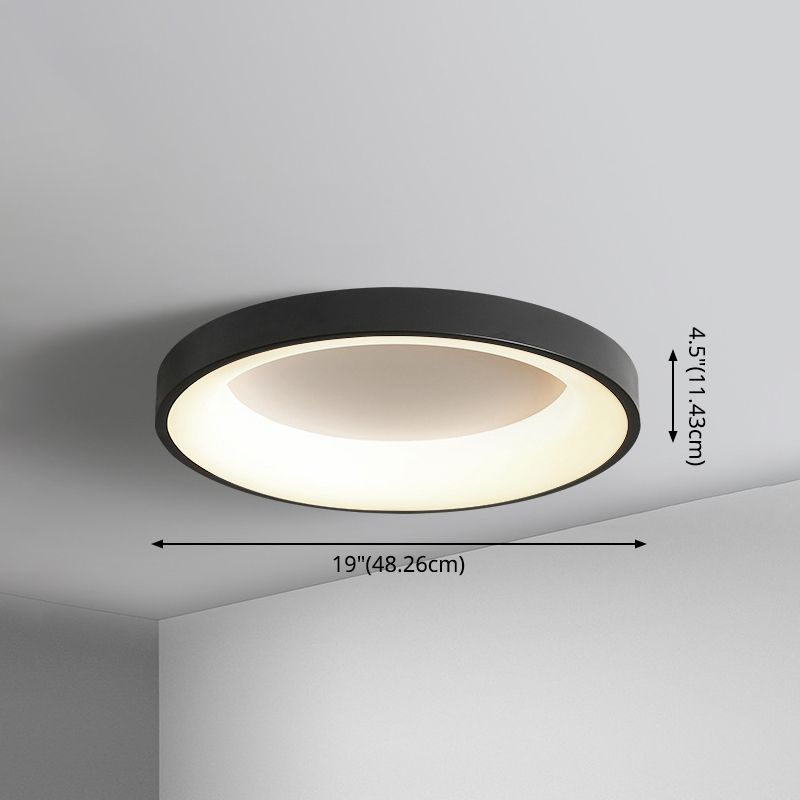 Metal Circular Rubor montura de techo Lámpara Nórdica Estilo Nórdico Iluminación de montaje para dormitorio