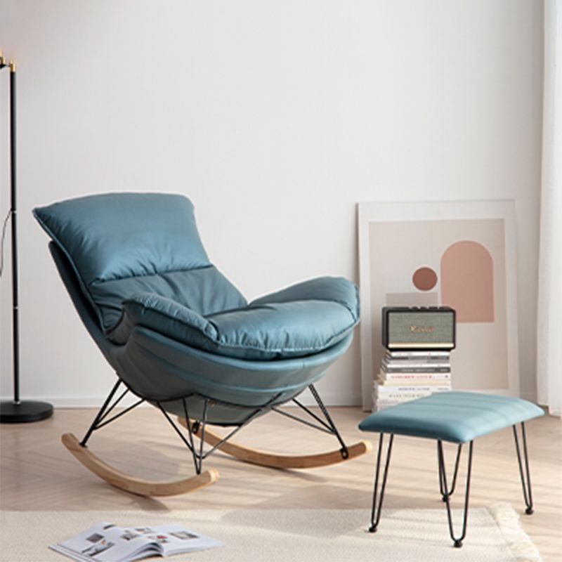 Contemporary Simple Style Rocking Chair Single Indoor Lazy Sofa Rocking Chair
