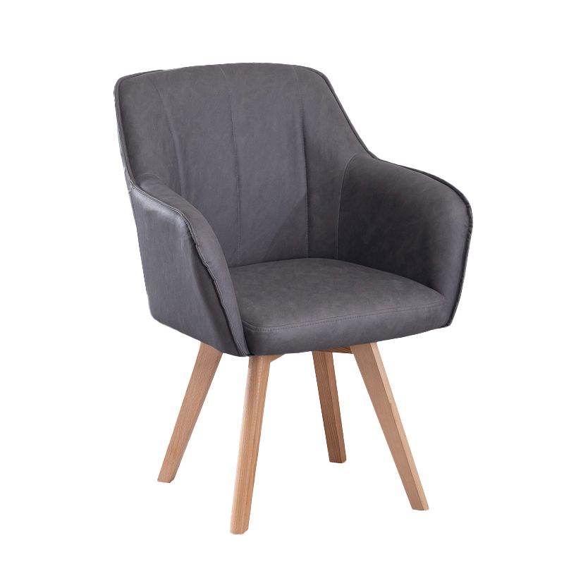 Chaises de salle à manger en Faux cuir de Style scandinave, fauteuils à dossier solide pour un usage domestique