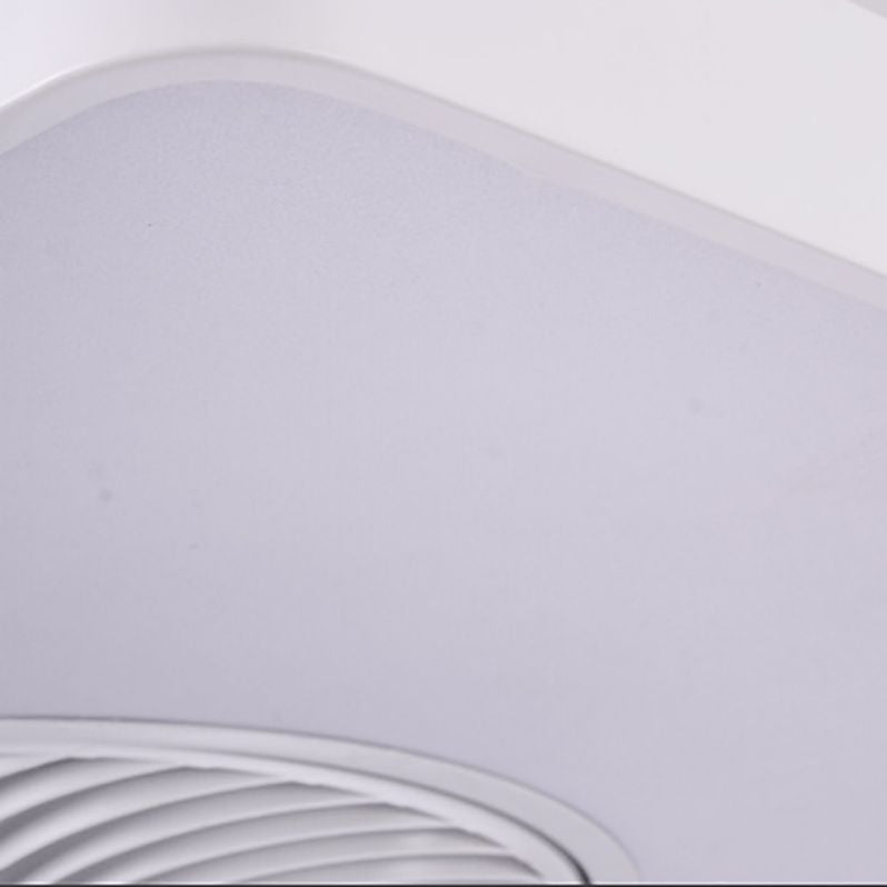 Nordische Metall Deckenventilator 1-Kopf-Flush-Halterungs-Leuchten mit ABS-Lüfterklinge