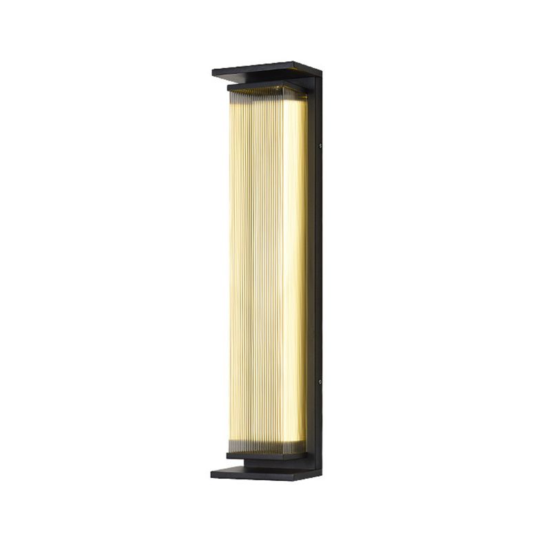 Metal Rectangle Wall Mount Lamp Simple 1 Light Wall Mounted Light Fixture