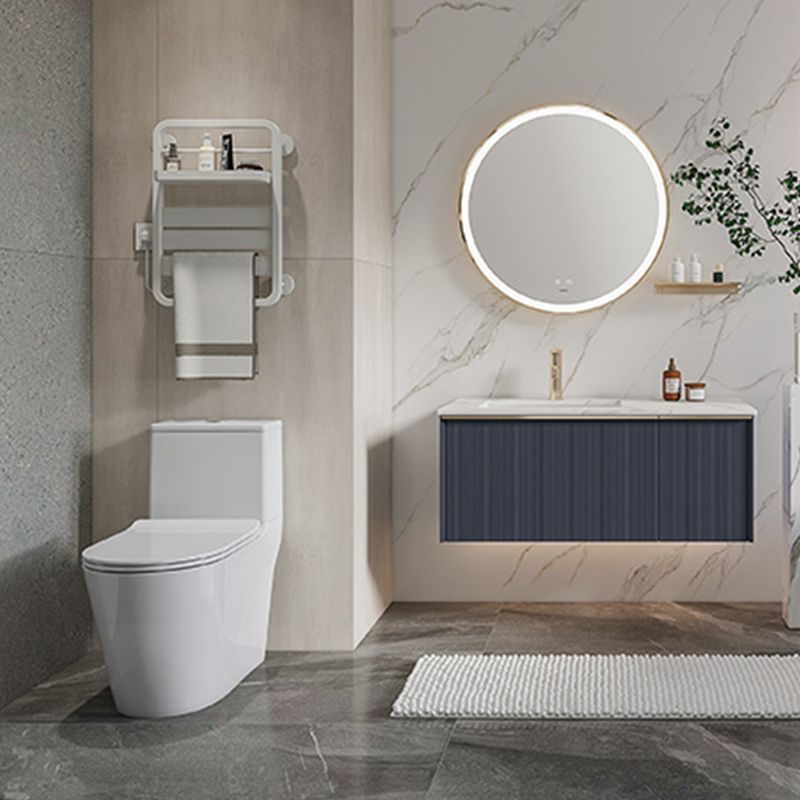 Modern Floor Mount Toilet Slow Close Seat Included Toilet Bowl for Bathroom