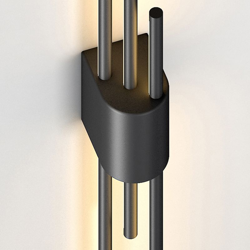 Metal Multi Lights Wall Mount Lighting Linear Modern Style Sconce Light Fixtures