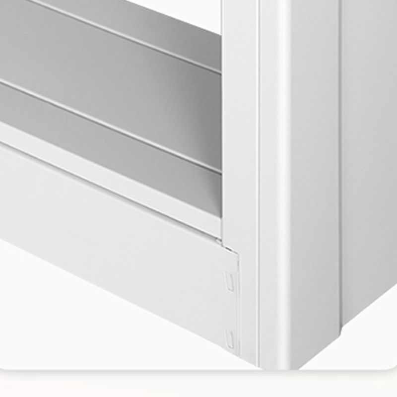 Metal Bookshelf Modern Bookcase with Rectangular Shelves,11.8" Wide