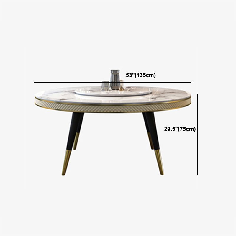 Contemporary Style Round Table Set 1/4/5/6/7/9 Pieces Dining Set for Home