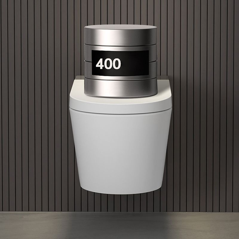 Modern Wall Hung Toilet Bowl Polished Finish Toilet with Heated Seat